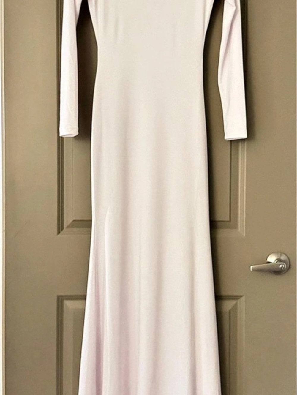 Lureily Long Sleeve Maxi Dress in White NWT
